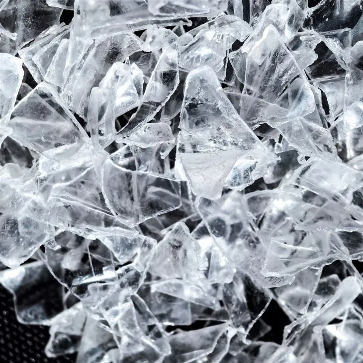 PET-vlokken transparant